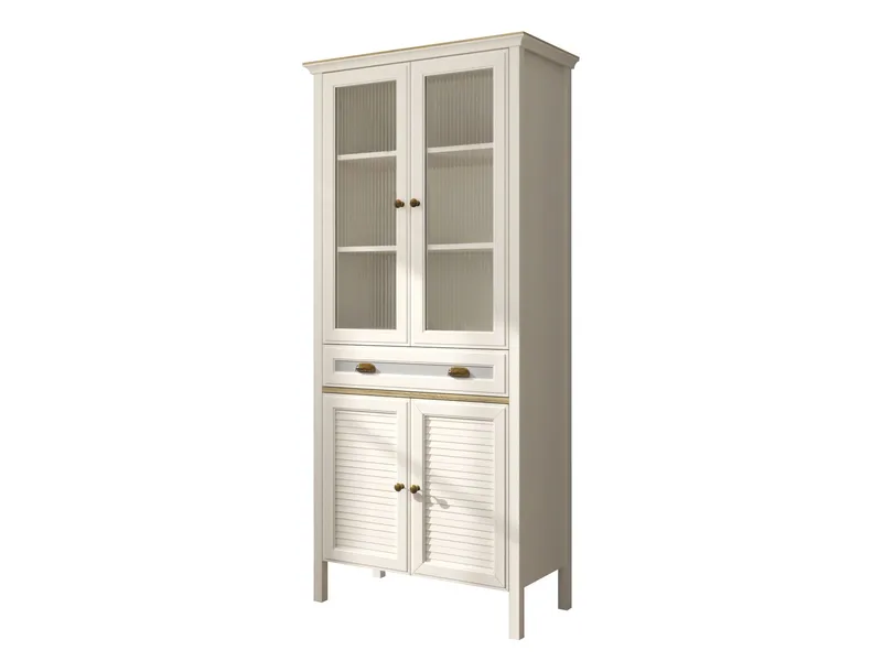 Murina Multifunktionsskab 88x194 cm, Creme, eg, grå