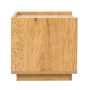Natbord HOME4YOU Sacha 50x40x40 cm melamin med egetræsbark - brun - Møbler - Borde - Aflastningsbord - Sengebord