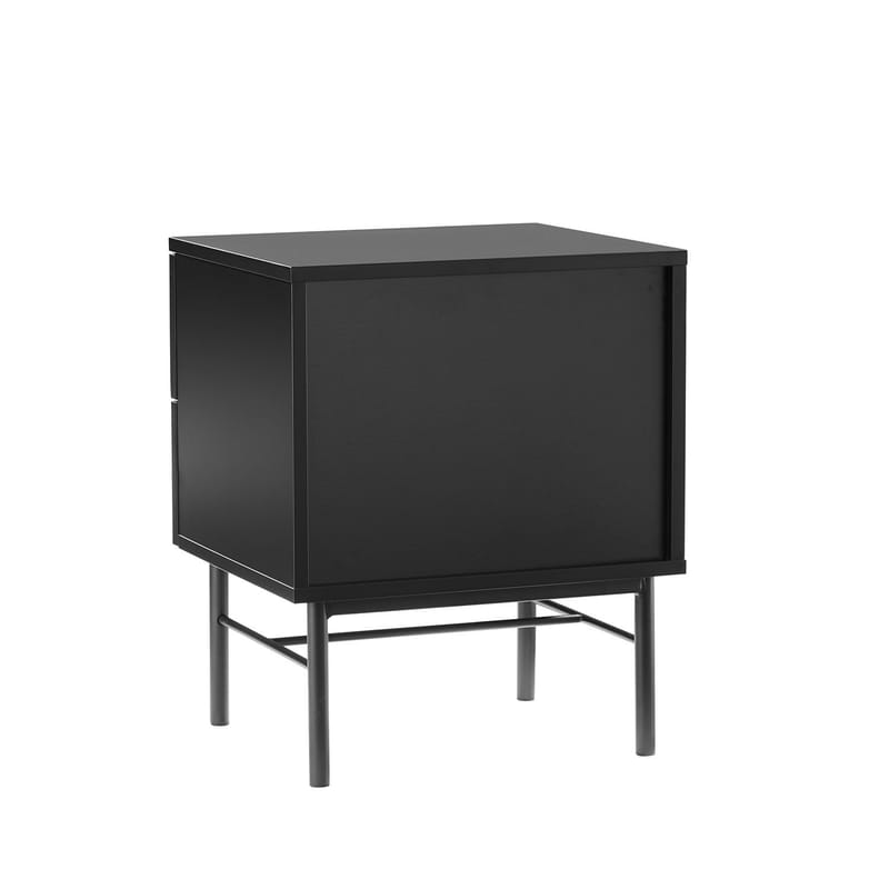 Natbord HOME4YOU Sequence med 2 skuffer 45x40x55 cm Sort - Sort - Opbevaring - Skab - Skabe