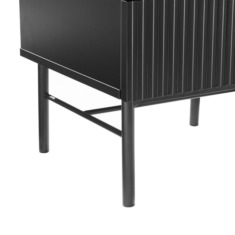 Natbord HOME4YOU Sequence med 2 skuffer 45x40x55 cm Sort - Sort - Opbevaring - Skab - Skabe