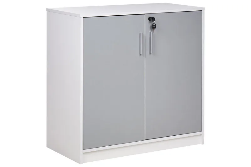 Opbevaringsenhed Zehna Grå, hvid, 80x40x80 cm, Grå, hvid, 80x40x80 cm