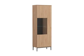 Querty Vitrineskab LED-belysning Hvid