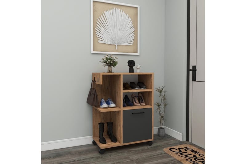 Rebus Skænk - Lys Brun/Træ/Antracit - Opbevaring - Opbevaringsmøbler - Kommode - Arkivskabe