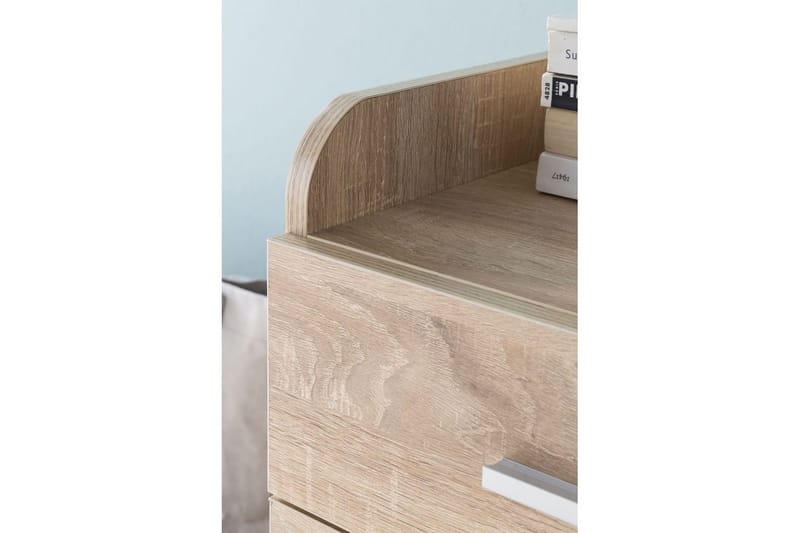 Rullecontainer Wohnling 4 skuffer med hjul, opbevaringsbakke, foliebelagt spånplade, moderne stil Sonoma - Sonoma - Opbevaring - Opbevaringsmøbler - Kommode - Arkivskabe