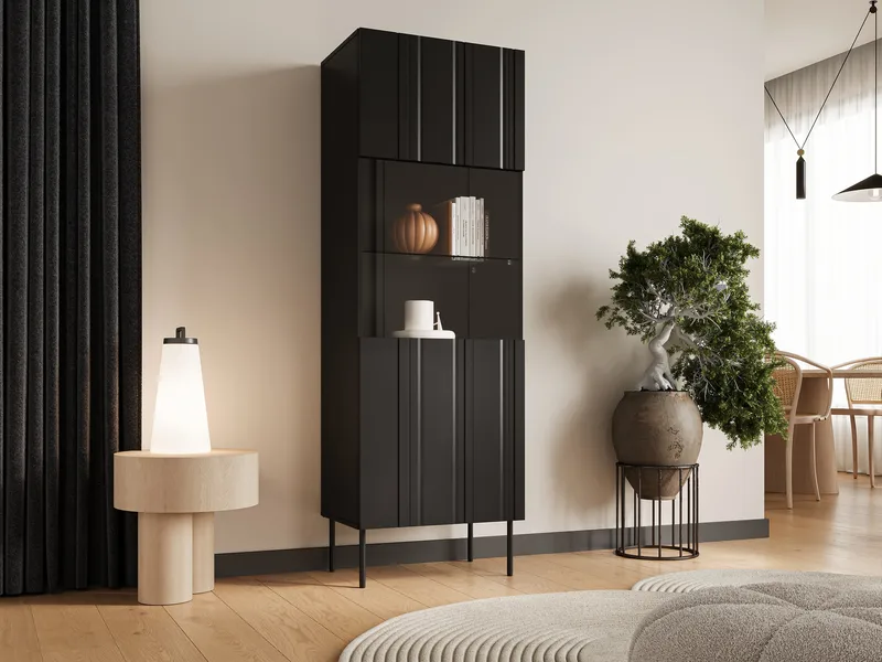 Rynlin Vitrineskab 180 cm - Opbevaring - Skab - Vitrineskabe