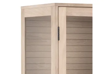 Sakie Vitrineskab 180 cm - Hvid - Opbevaring - Skab - Vitrineskabe