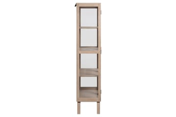 Sakie Vitrineskab 180 cm - Hvid - Opbevaring - Skab - Vitrineskabe