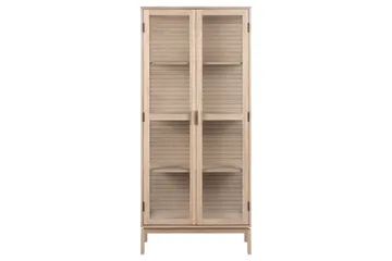 Sakie Vitrineskab 180 cm - Hvid - Opbevaring - Skab - Vitrineskabe
