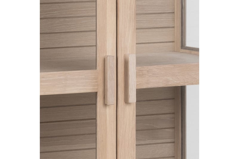 Sakie Vitrineskab 180 cm - Hvid - Opbevaring - Skab - Vitrineskabe