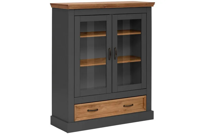 Selma Vitrineskab 100x120 cm, Grå