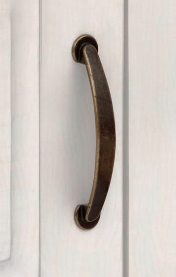 Selma Vitrineskab 145x192 cm - Hvid/bejdset/voks - Opbevaring - Skab - Vitrineskabe