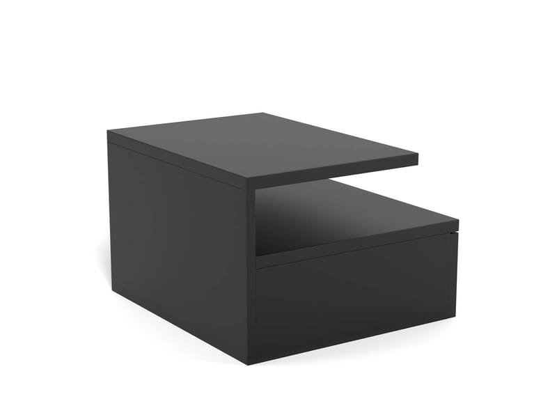 Sengebord HOME4YOU Bord Ashlan sort - sort - Opbevaring - Skab - Skabe