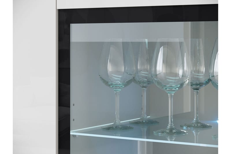Sherie Vitrineskab 120x104 cm - Brun - Opbevaring - Skab - Vitrineskabe