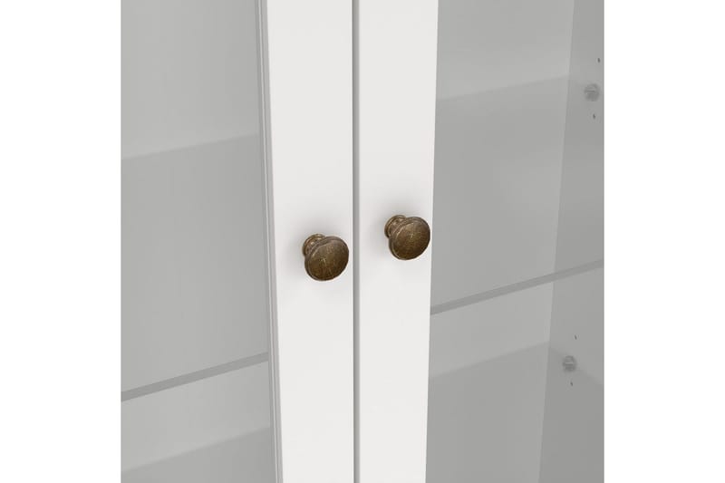 Shoiba Vitrineskab 96x201 cm - Hvid - Opbevaring - Skab - Vitrineskabe