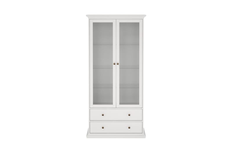 Shoiba Vitrineskab 96x201 cm - Hvid - Opbevaring - Skab - Vitrineskabe
