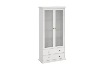 Shoiba Vitrineskab 96x201 cm - Hvid - Opbevaring - Skab - Vitrineskabe
