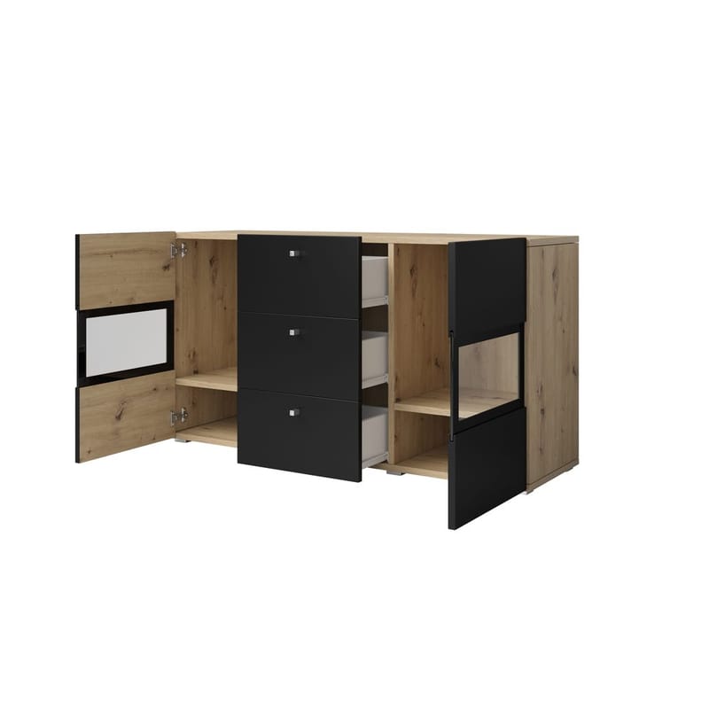 Skab Baros Kommode 2 Døre, 3 Skuffer - Opbevaring - Skab - Vitrineskabe