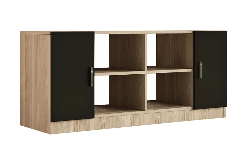 Barrock Highboard 46x140 cm, Natur/Sort