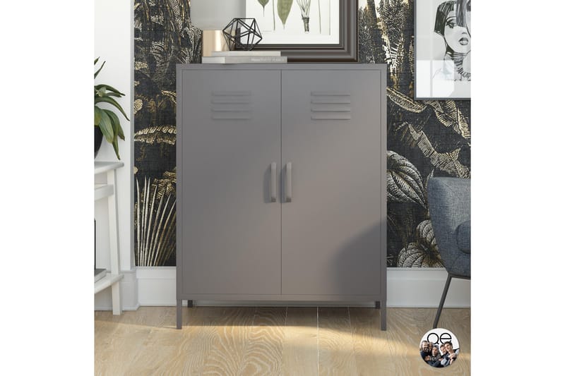 Bradford Highboard Vit Queer Eye Grey, undefined