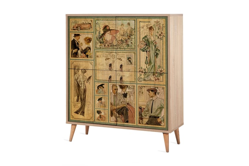 Brokind Opbevaringsskab 111 cm, Brun