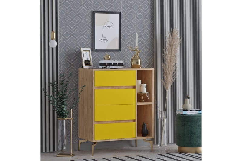 Byrå Guld|Ek|Gul, undefined