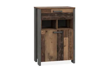 Cadle Skab 67 cm - Brun/Grå - Opbevaring - Skab - Skabe