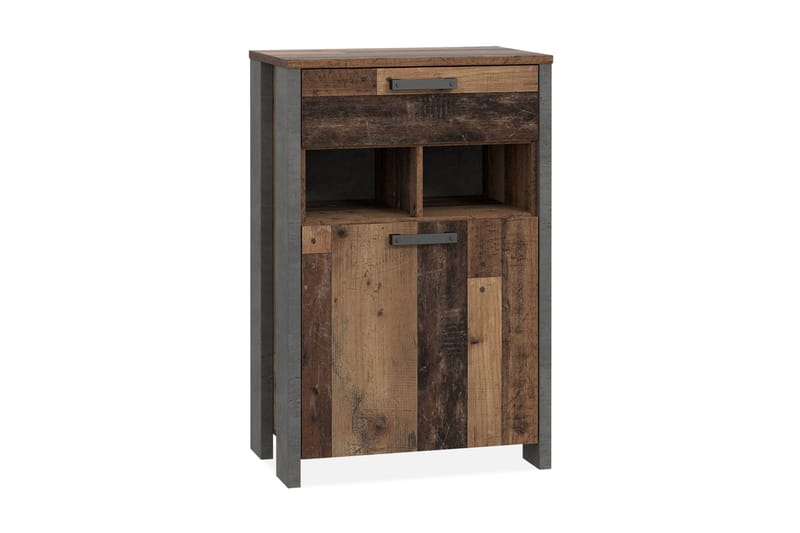 Cadle Skab 67 cm, Brun/Grå