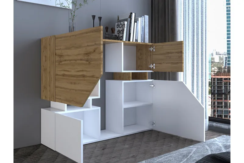 Carbost Highboard Anthracite - Opbevaring - Skab - Skabe