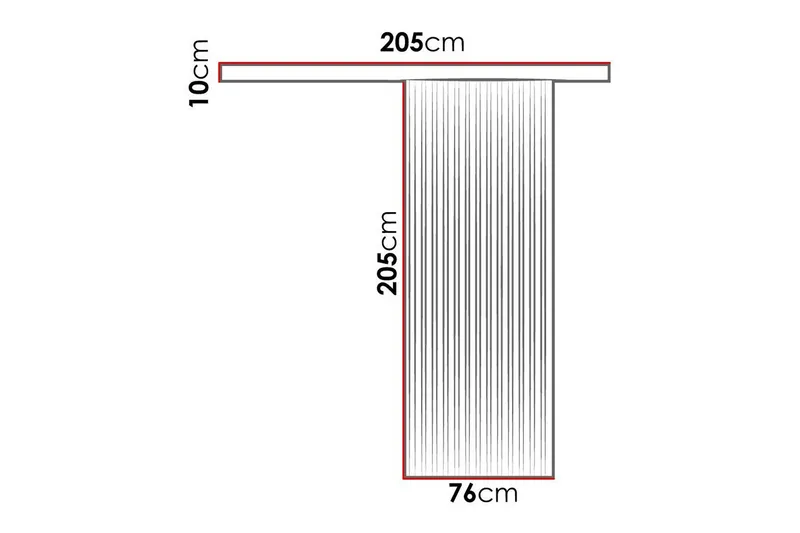 Clonmore Highboard Black - Hus & renovering - Byggeri - Dørre & porte - Skydedøre