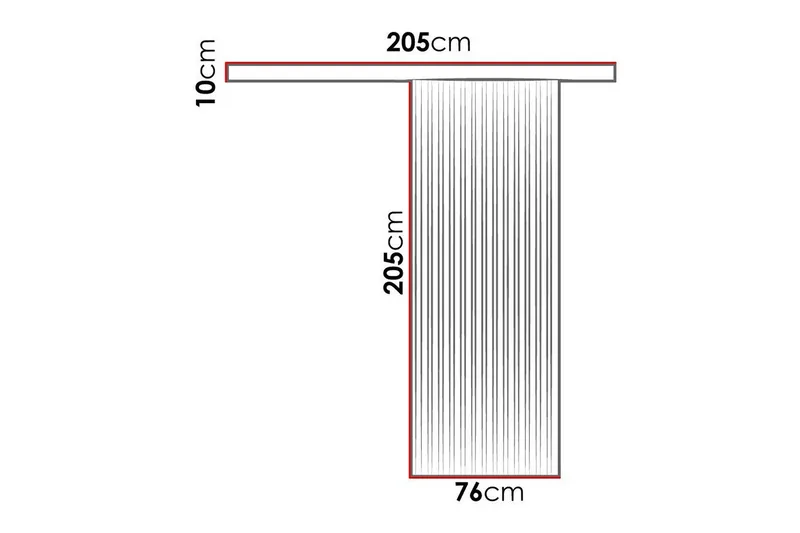Clonmore Highboard Black - Hus & renovering - Byggeri - Dørre & porte - Skydedøre