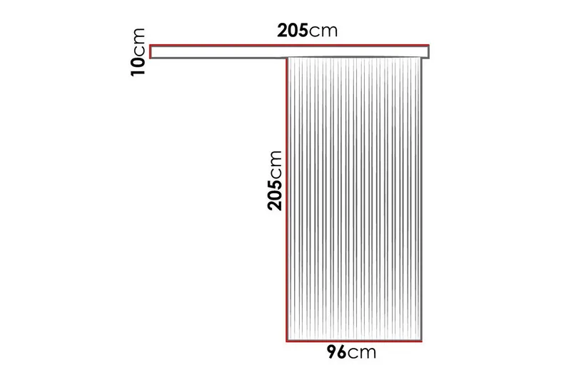Clonmore Highboard Black - Hus & renovering - Byggeri - Dørre & porte - Skydedøre