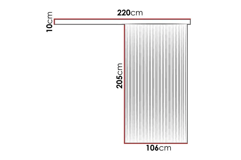 Clonmore Highboard Black - Hus & renovering - Byggeri - Dørre & porte - Skydedøre