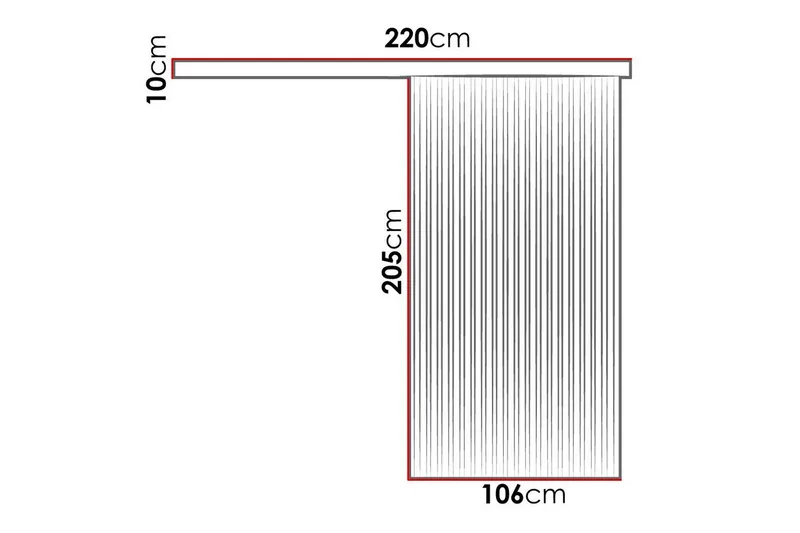 Clonmore Highboard Black - Hus & renovering - Byggeri - Dørre & porte - Skydedøre
