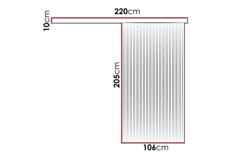 Clonmore Highboard Black - Hus & renovering - Byggeri - Dørre & porte - Skydedøre