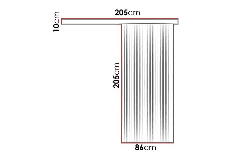 Clonmore Highboard Black - Hus & renovering - Byggeri - Dørre & porte - Skydedøre
