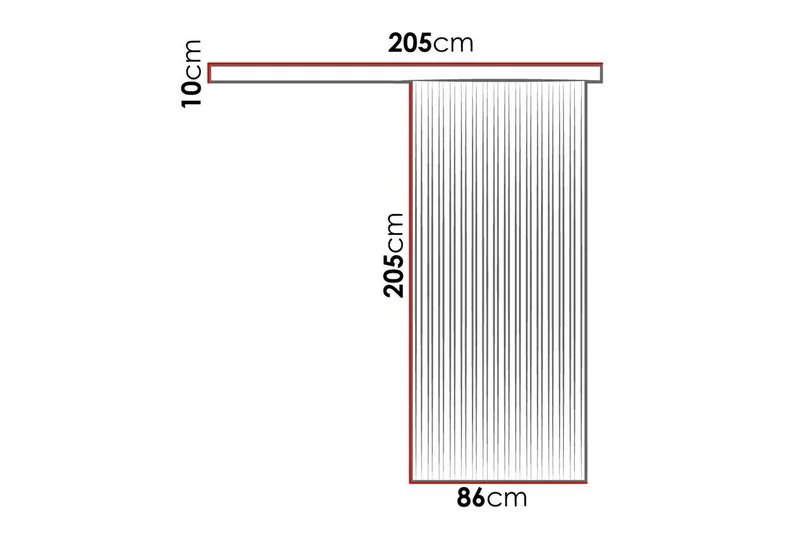 Clonmore Highboard Black - Hus & renovering - Byggeri - Dørre & porte - Skydedøre