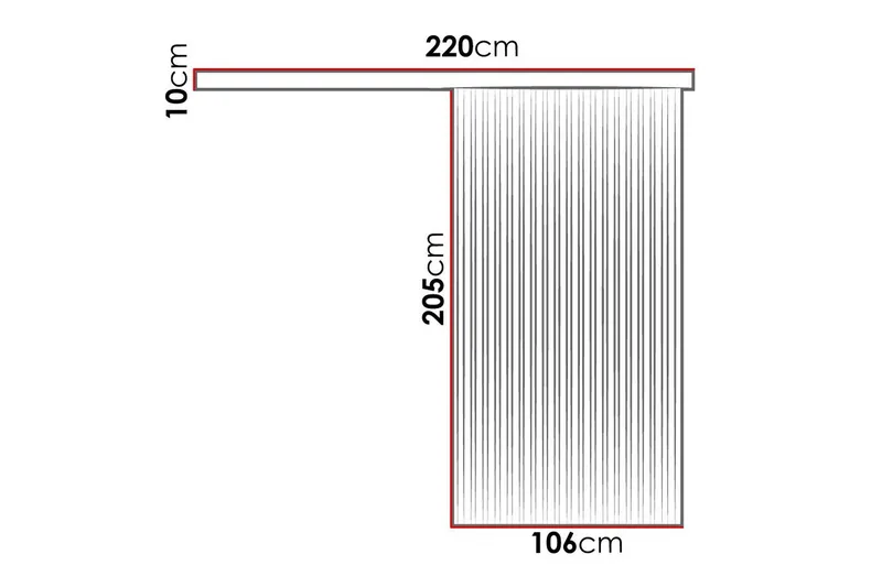 Clonmore Highboard Black - Hus & renovering - Byggeri - Dørre & porte - Skydedøre