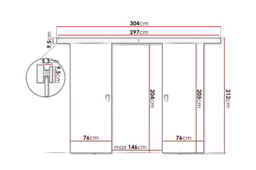 Clonmore Highboard - Brun - Opbevaring - Skab - Skabe