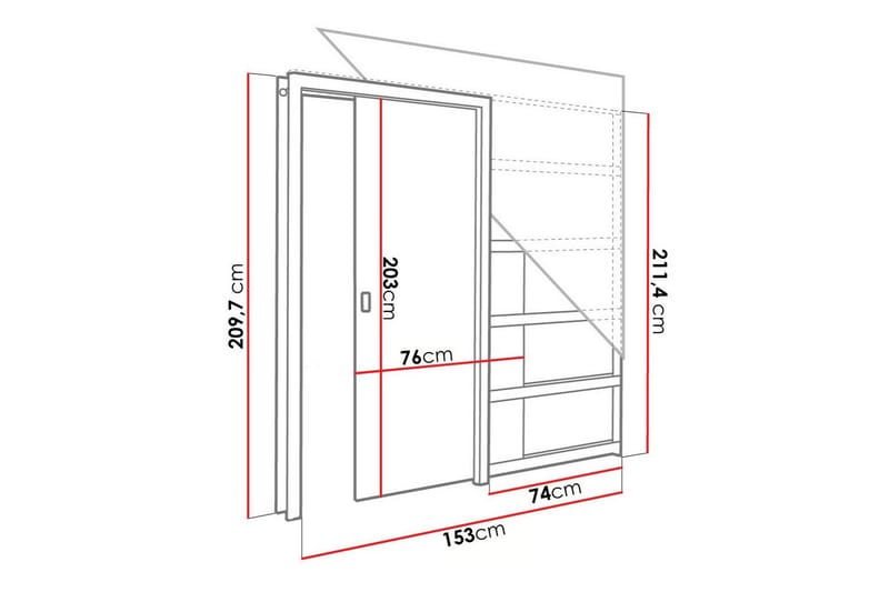 Clonmore Highboard - Brun - Opbevaring - Skab - Skabe