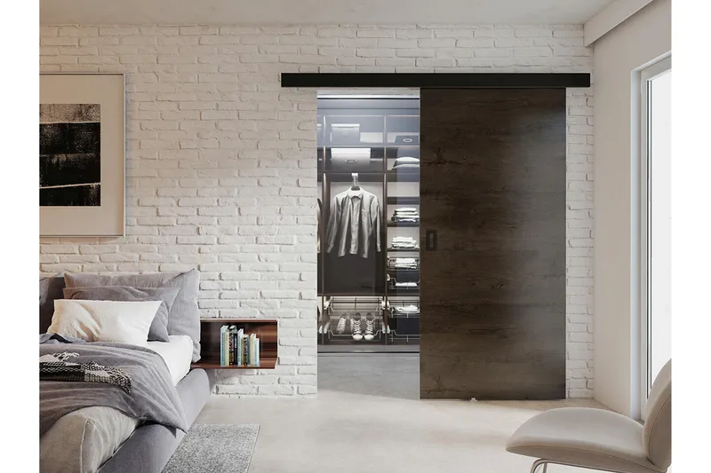 Clonmore Highboard Dark brown - Hus & renovering - Byggeri - Dørre & porte - Skydedøre