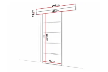 Clonmore Highboard Graphite - Hus & renovering - Byggeri - Dørre & porte - Skydedøre