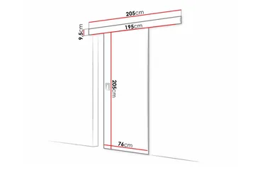 Clonmore Highboard Graphite - Hus & renovering - Byggeri - Dørre & porte - Skydedøre