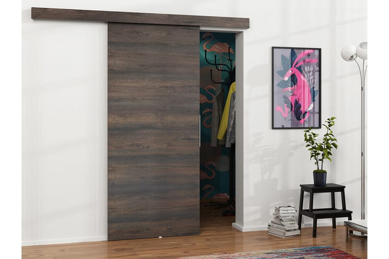 Clonmore Highboard - Mørkebrun - Opbevaring - Skab - Skabe