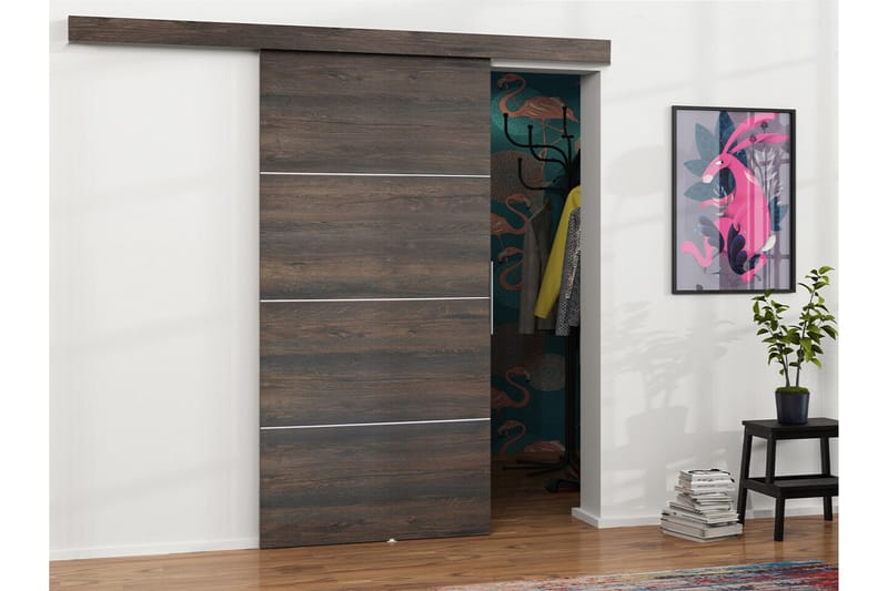 Clonmore Highboard - Mørkebrun - Opbevaring - Skab - Skabe