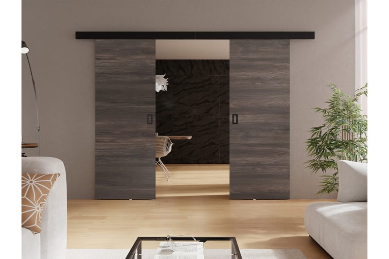 Clonmore Highboard - Mørkebrun - Opbevaring - Skab - Skabe