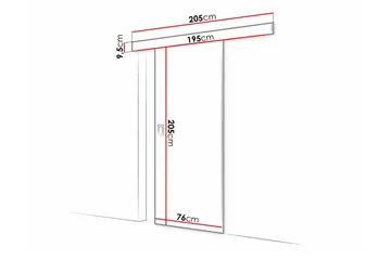 Clonmore Highboard White - Hus & renovering - Byggeri - Dørre & porte - Skydedøre