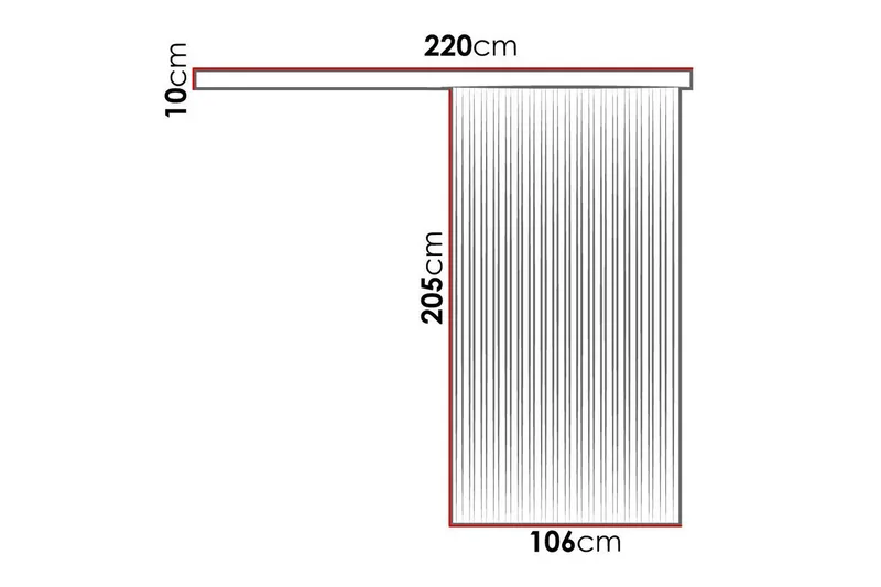 Clonmore Highboard White - Hus & renovering - Byggeri - Dørre & porte - Skydedøre