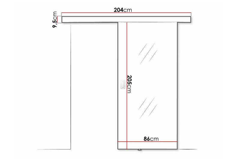 Clonmore Skydedør - Sort - Hus & renovering - Byggeri - Dørre & porte - Skydedøre