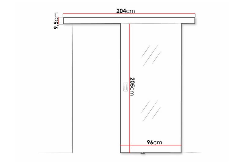 Clonmore Skydedør - Sort - Hus & renovering - Byggeri - Dørre & porte - Skydedøre