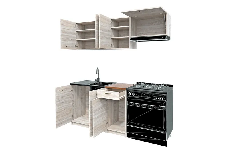 Crawley Opbevaringsskab - Træ - Hus & renovering - Køkken & bad - Køkken & bryggers - Køkkenmøbler